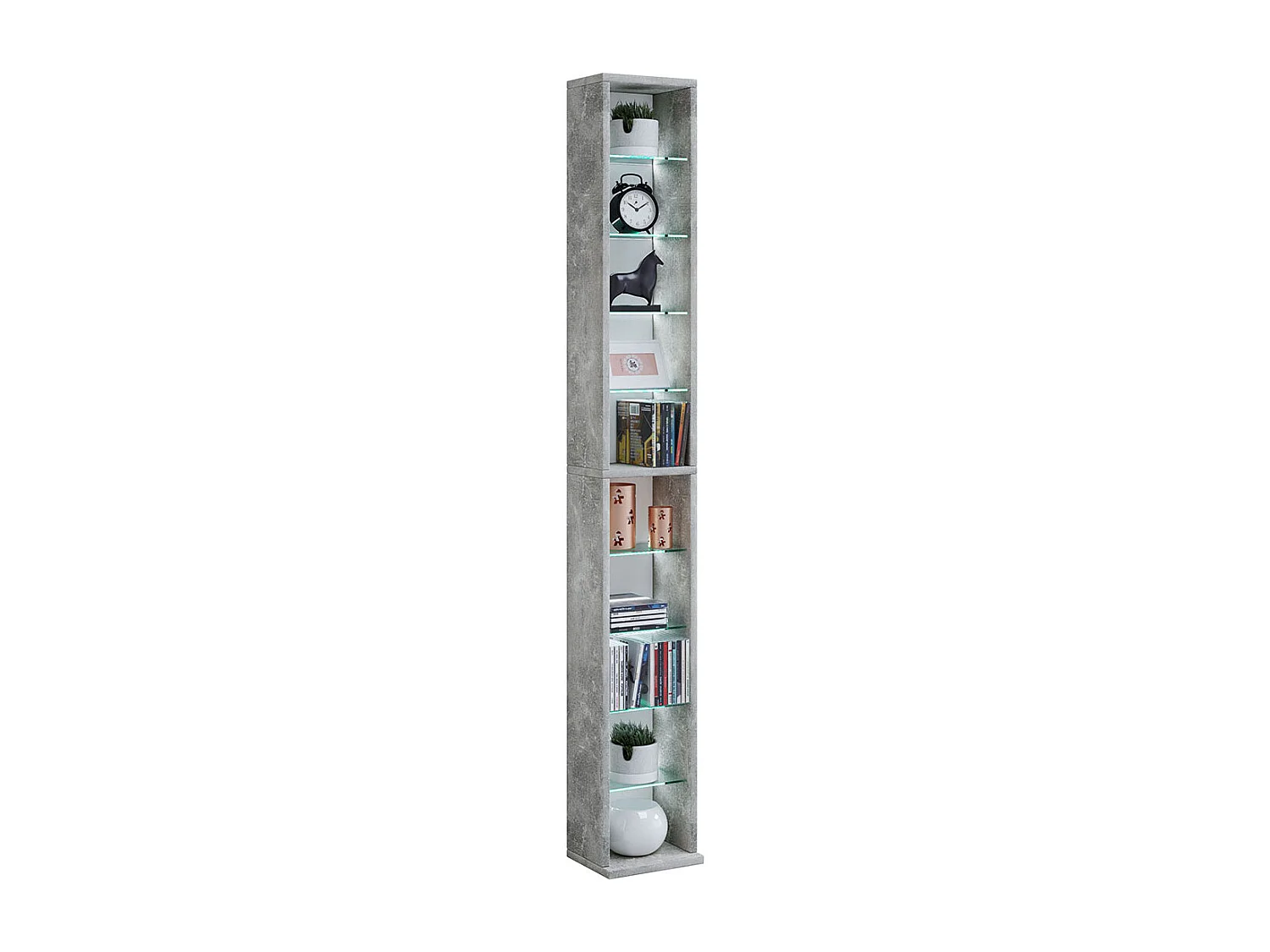 Supporto CD DVD in legno Scaffale decorativo Rasato