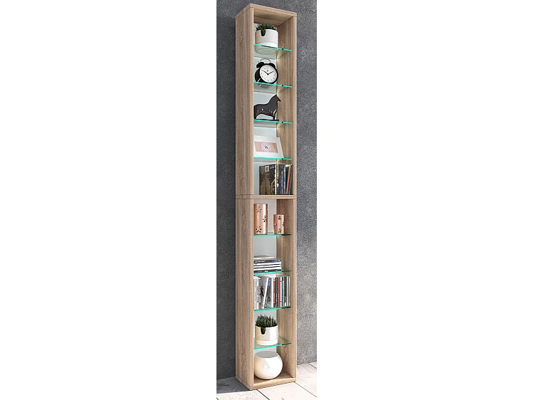 Supporto CD DVD in legno Scaffale decorativo Rasato