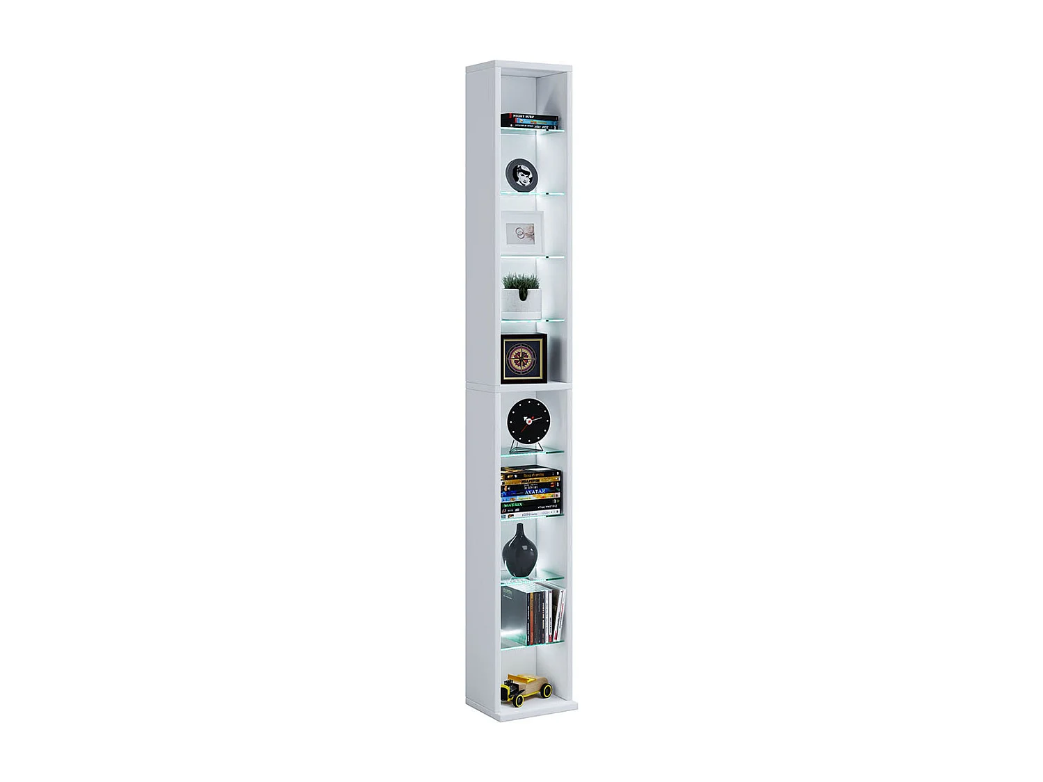 Supporto CD DVD in legno Scaffale decorativo Rasato