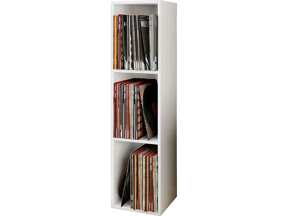 Wood Records LP Shelf Platto 3x
