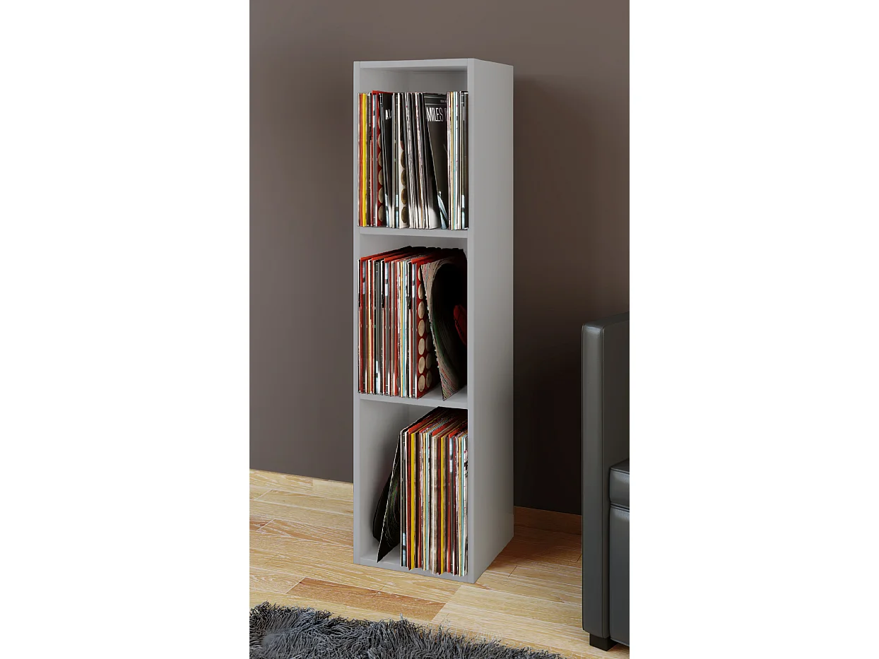 Wood Records LP Shelf Platto 3x
