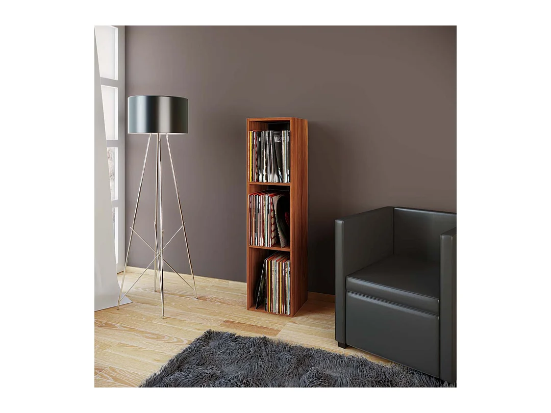Holz Schallplatten LP Stand Regal Platto 3fach