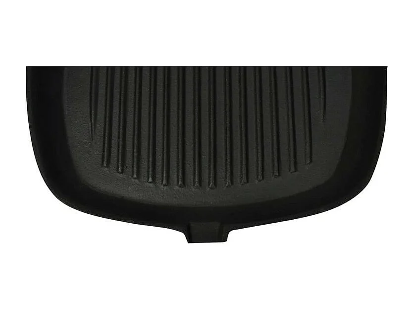 Grillpfanne mit Holzgriff Gusseisen 20 x 20 cm