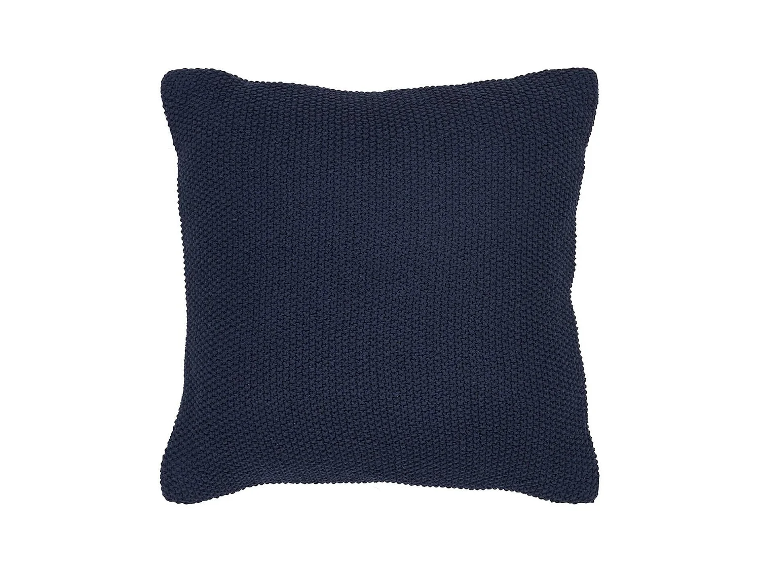 KAPAS - Coussin Déco Carré 100% Coton Recyclé Bleu Marine