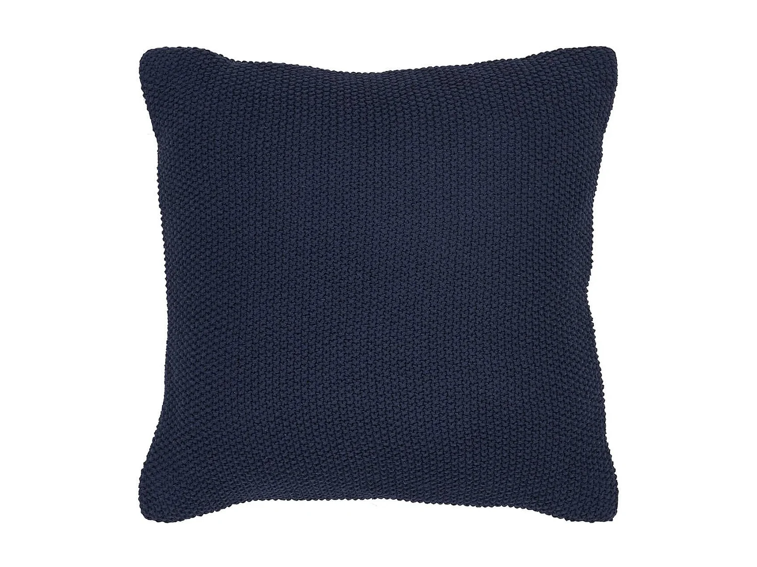KAPAS - Coussin Déco Carré 100% Coton Recyclé Bleu Marine