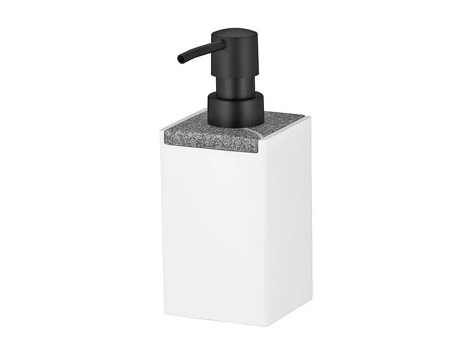 Witte stenen Kela zeepdispenser Cube - 300ml