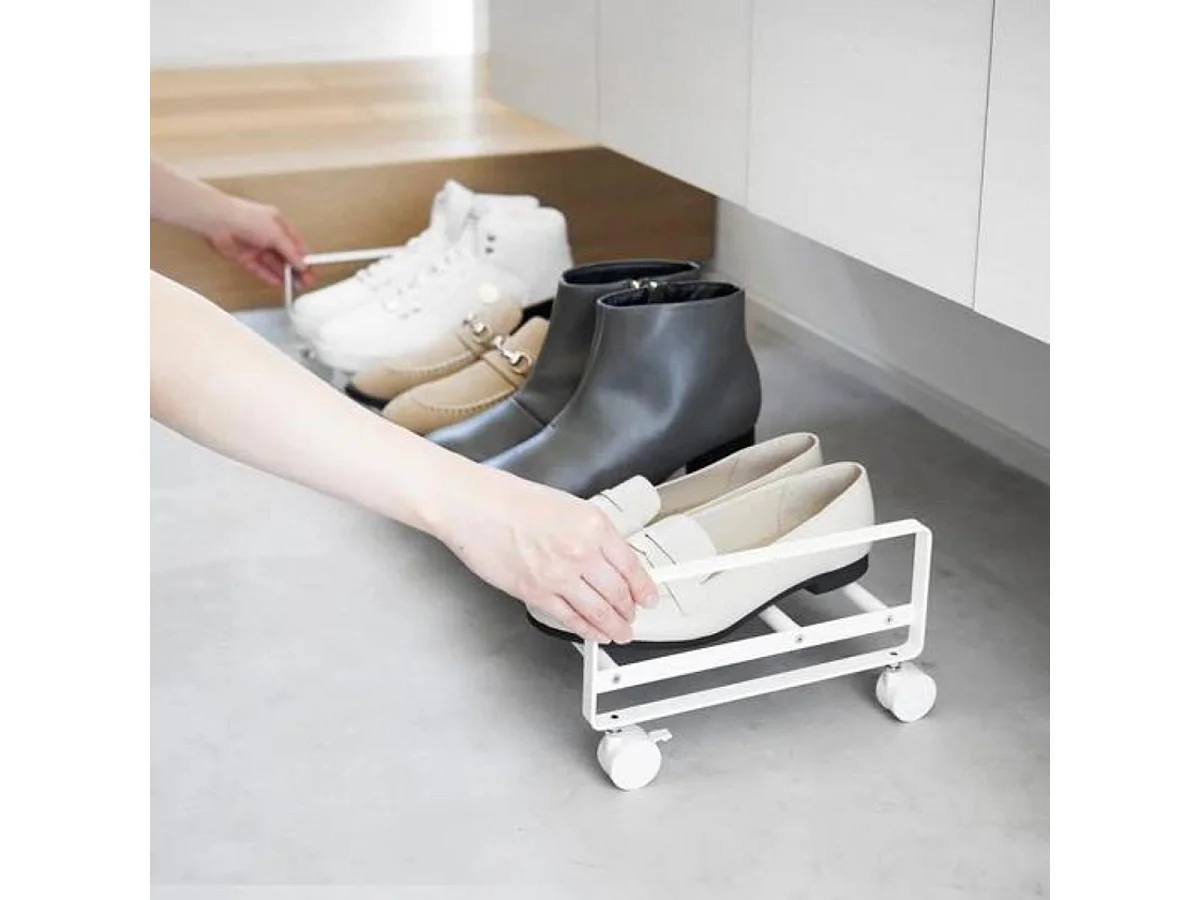 Etagère à chaussures sur roulettes L83,5 cm - TOWER