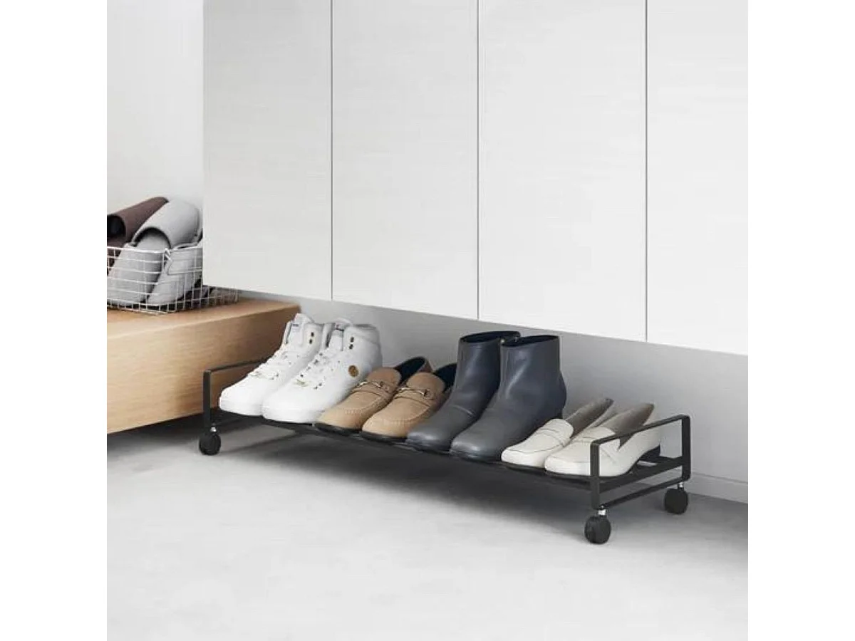 Etagère à chaussures sur roulettes L83,5 cm - TOWER