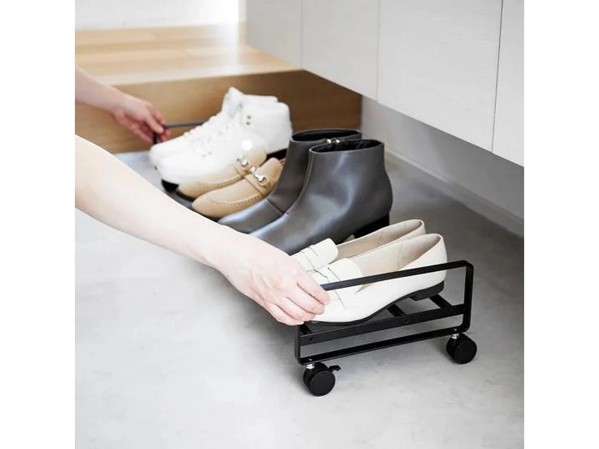 Etagère à chaussures sur roulettes L83,5 cm - TOWER