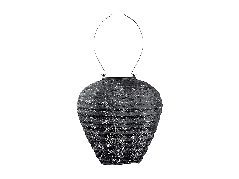 Lanterne solaire Balloon 20 cm Folia - Gris foncé