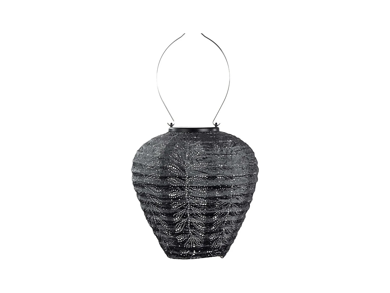 Lanterne solaire Balloon 20 cm Folia - Gris foncé