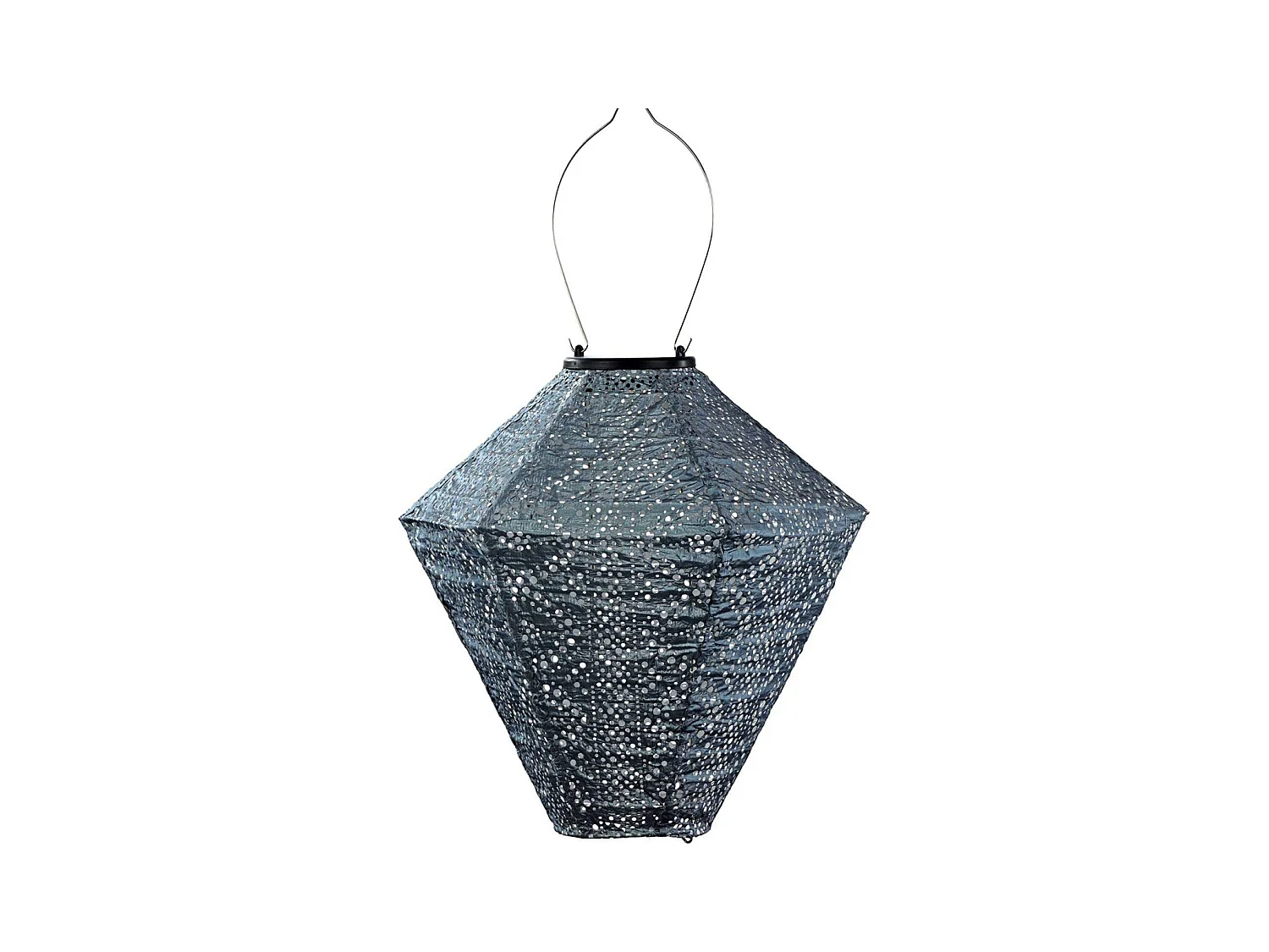 Lanterne solaire Diamond 28 cm Lace - Gris bleu
