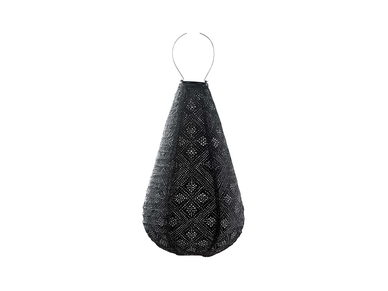 Lanterne solaire Drop 28 cm Topaze - Gris foncé