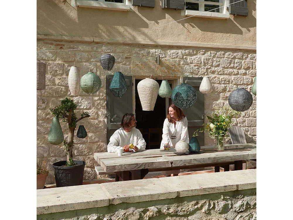 Lanterne solaire Balloon 20 cm Mosaic - Rose