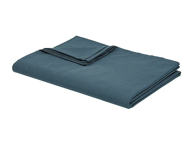 Foglio da appoggio 100% cotone qualità 144 fili, in tinta unita. Blu Petrolio 240x270cm