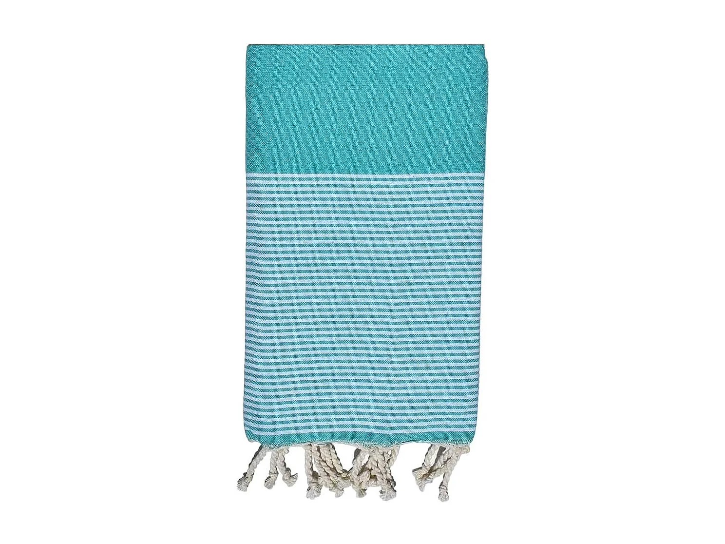 Serviette de plage, Fouta absorbante nid d’abeille coton 100 x 200 cm, 100% coton, coloris vert d'eau