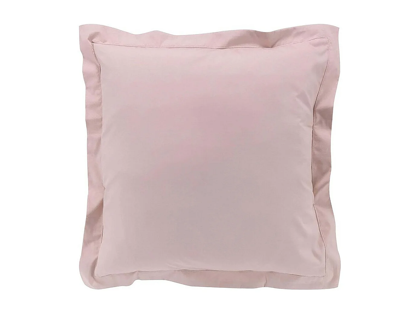Taie de traversin taie d'oreiller 63 x 63 cm en coton , 100% percale coloris rose