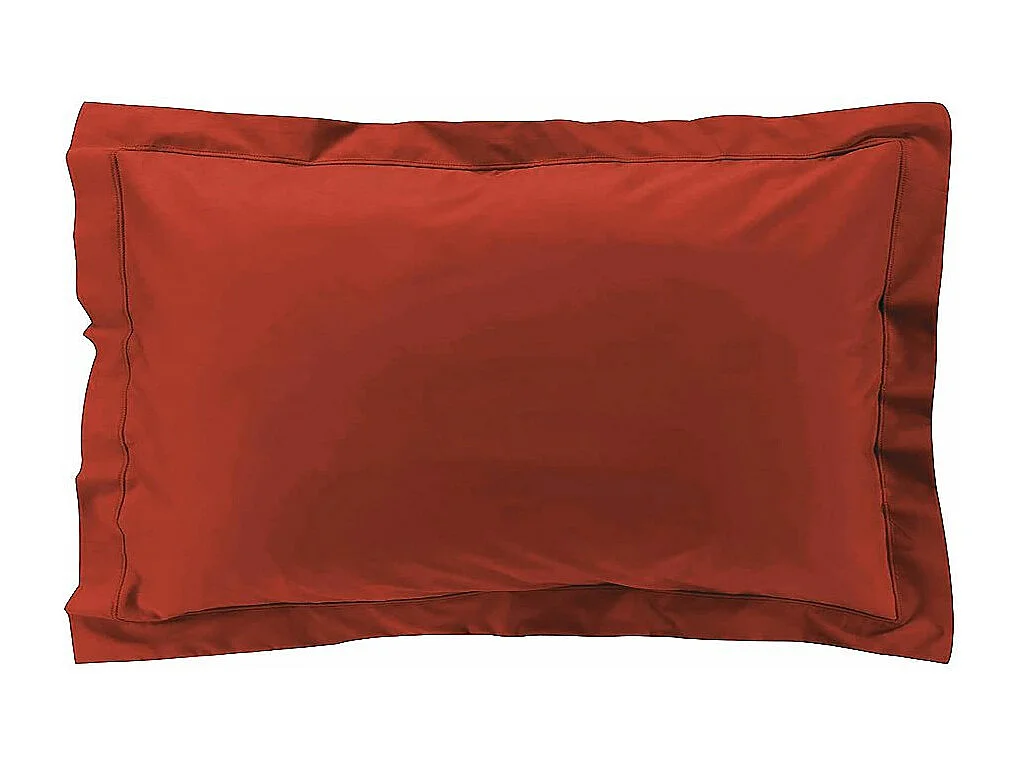 Taie de traversin taie d'oreiller 50 x 70 cm en coton, 100% percale coloris rouge