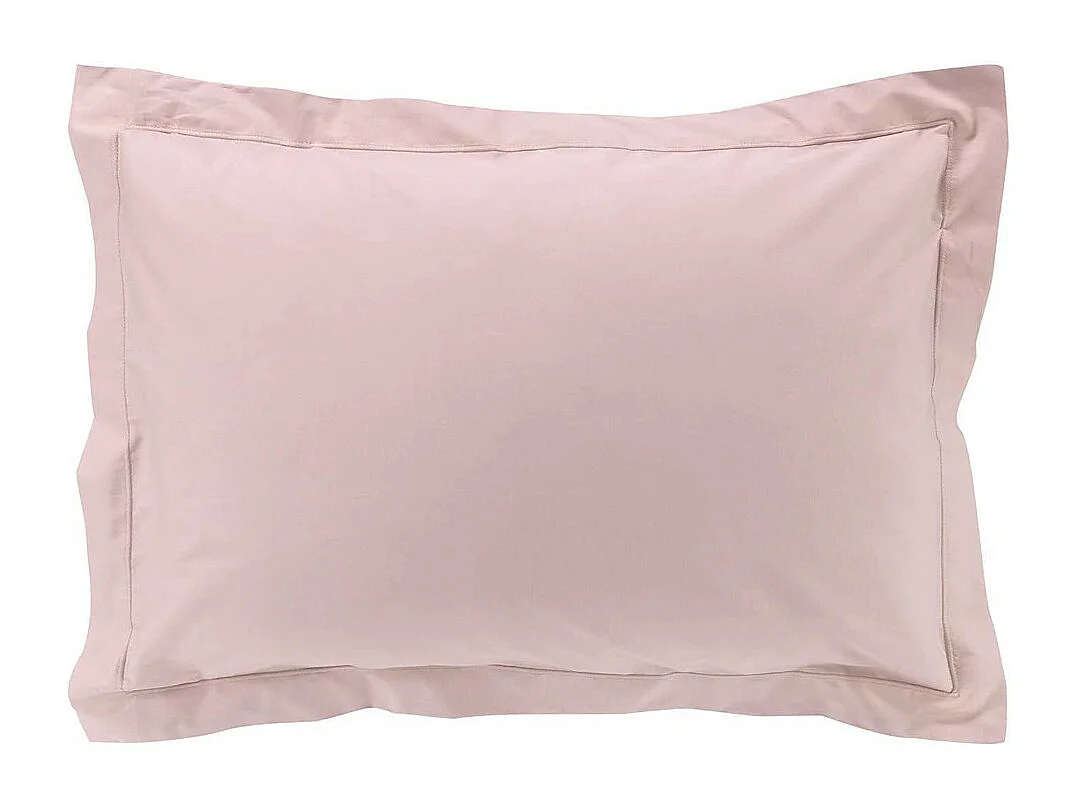 Taie de traversin taie d'oreiller 50 x 70 cm en coton , 100% percale coloris rose