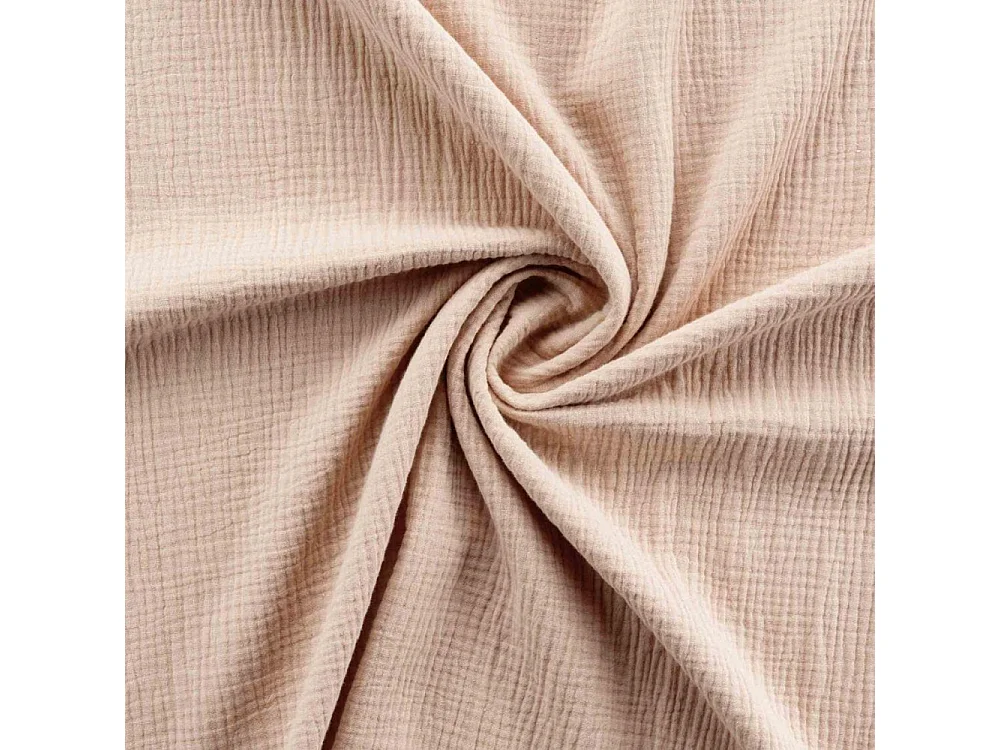 Parure de lit Housse de couette 2 personne + 2 taies d'oreiller en gaze de coton 240 x 220 cm coloris rose