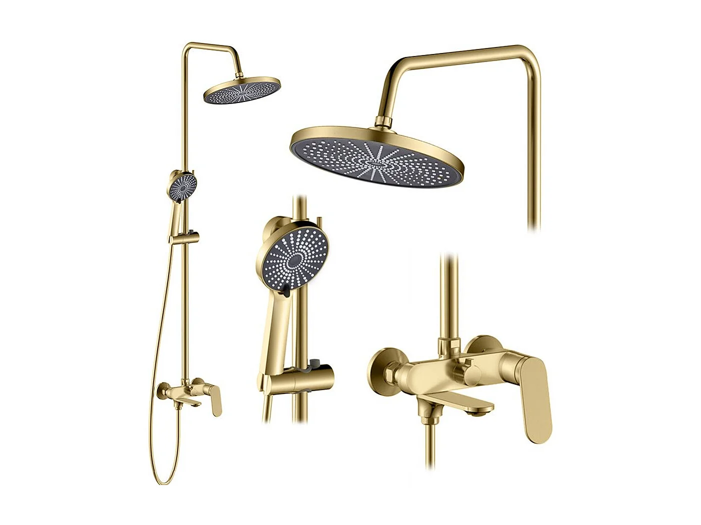 Duschgarnitur Rea Marco Brush Gold