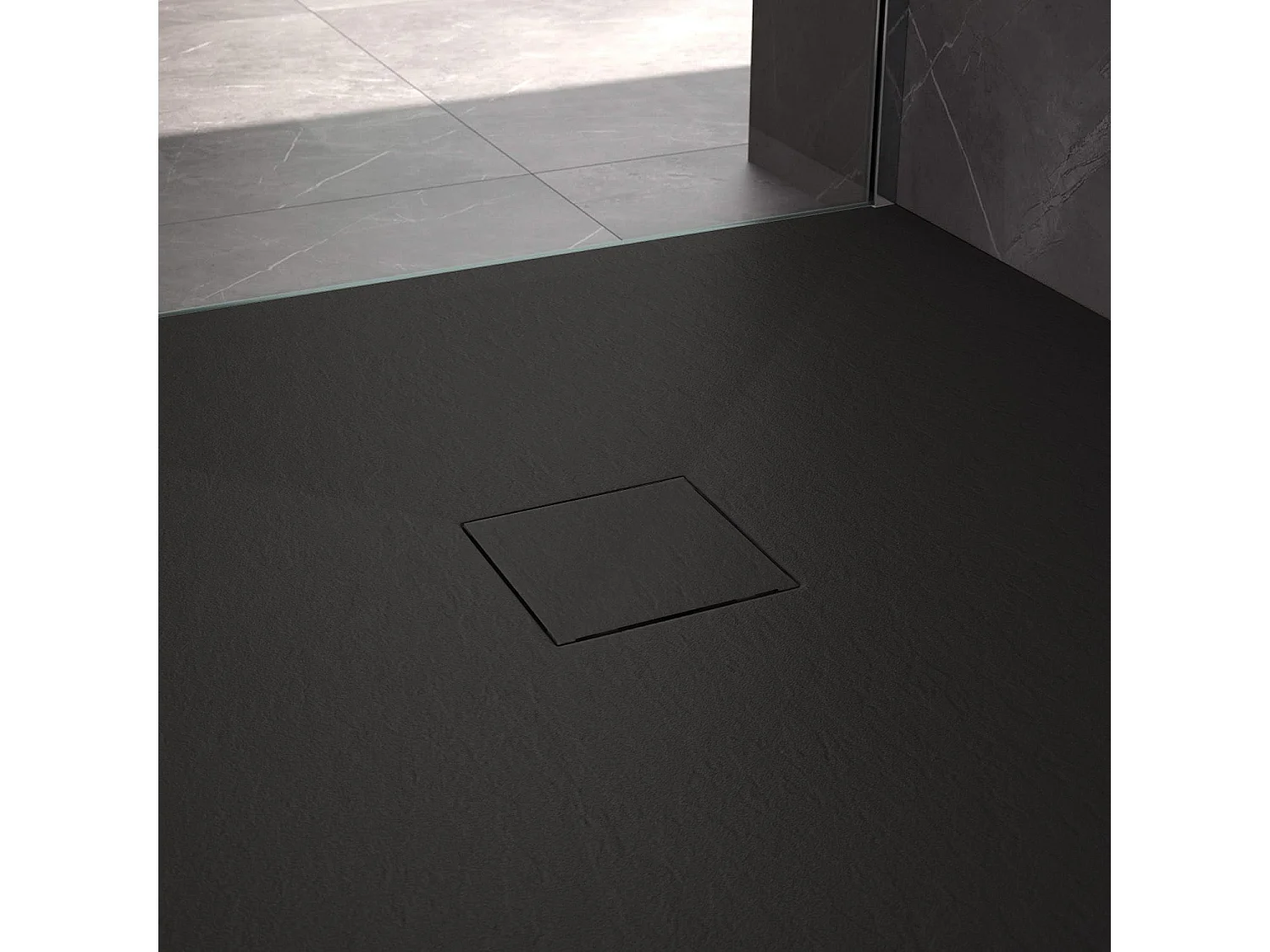 Receveur De Douche Rea Magnum 80X100 Black