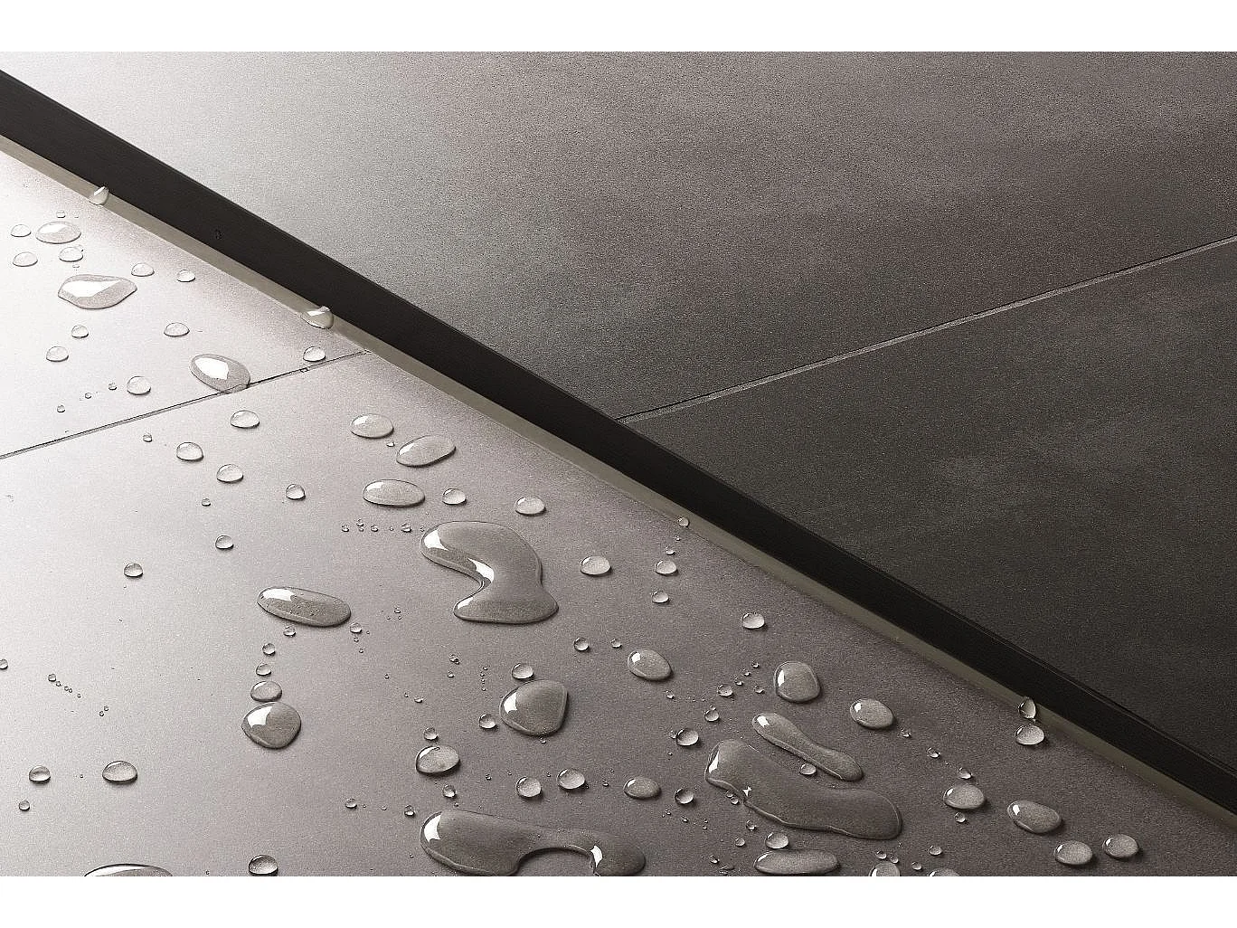 Profilé De Chute Latéral Pour Receveur De Douche Rea 100Cm Left Black