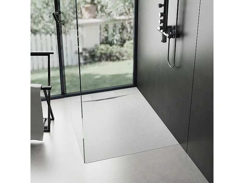 Receveur De Douche Rea Bazalt 90X90 White