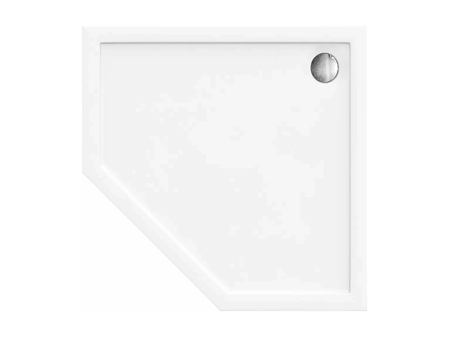 Duschtasse Rea Diamond 80X80X5Cm White