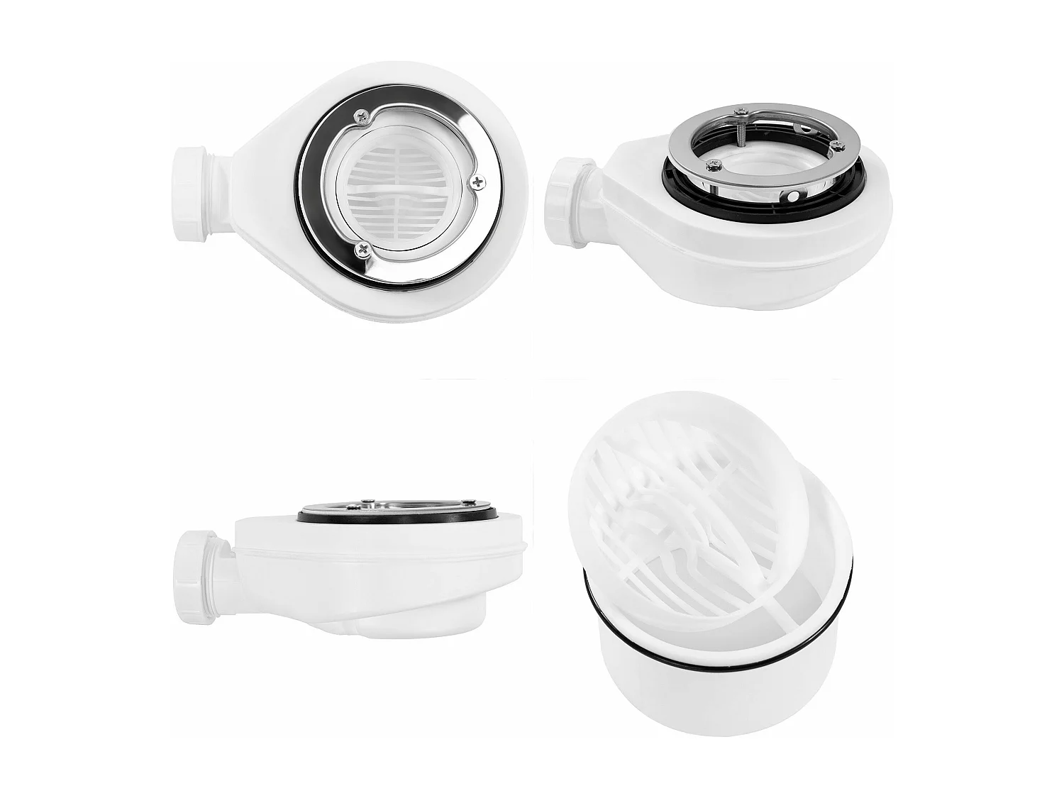 Receveur De Douche Rea Bazalt 90X90 Grey