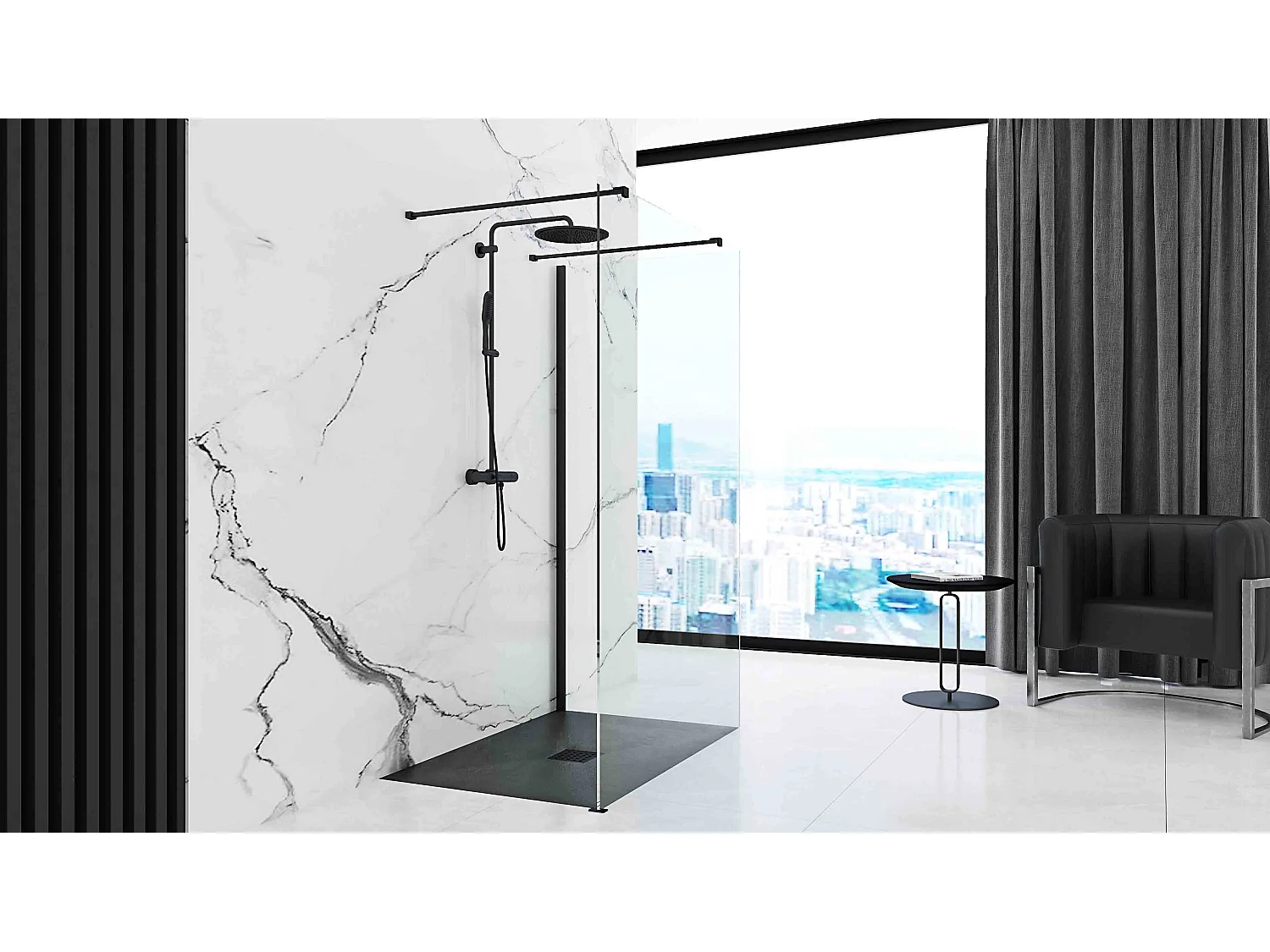 Douchebak Rea Rock 90X120 Black