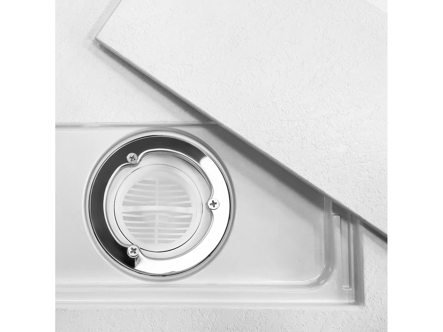 Receveur De Douche Rea Bazalt Carrara 80X100 White