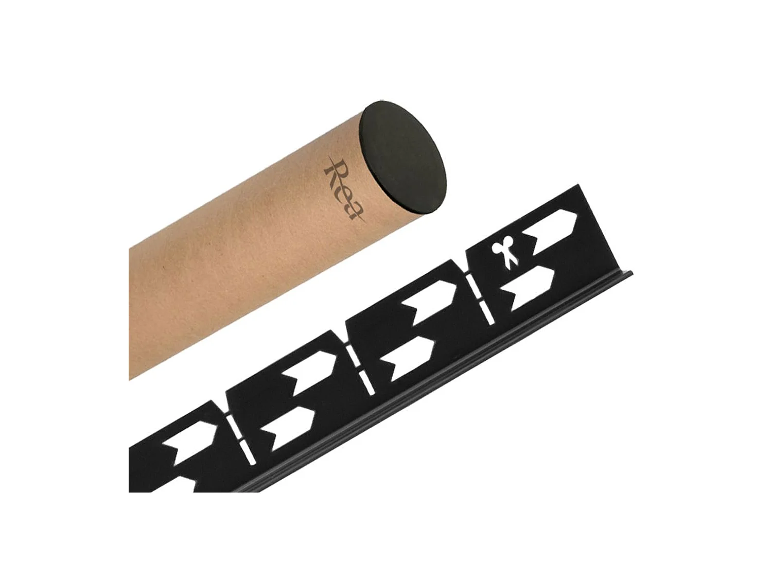 Profilé De Chute Latéral Pour Receveur De Douche Rea 120Cm Left Black