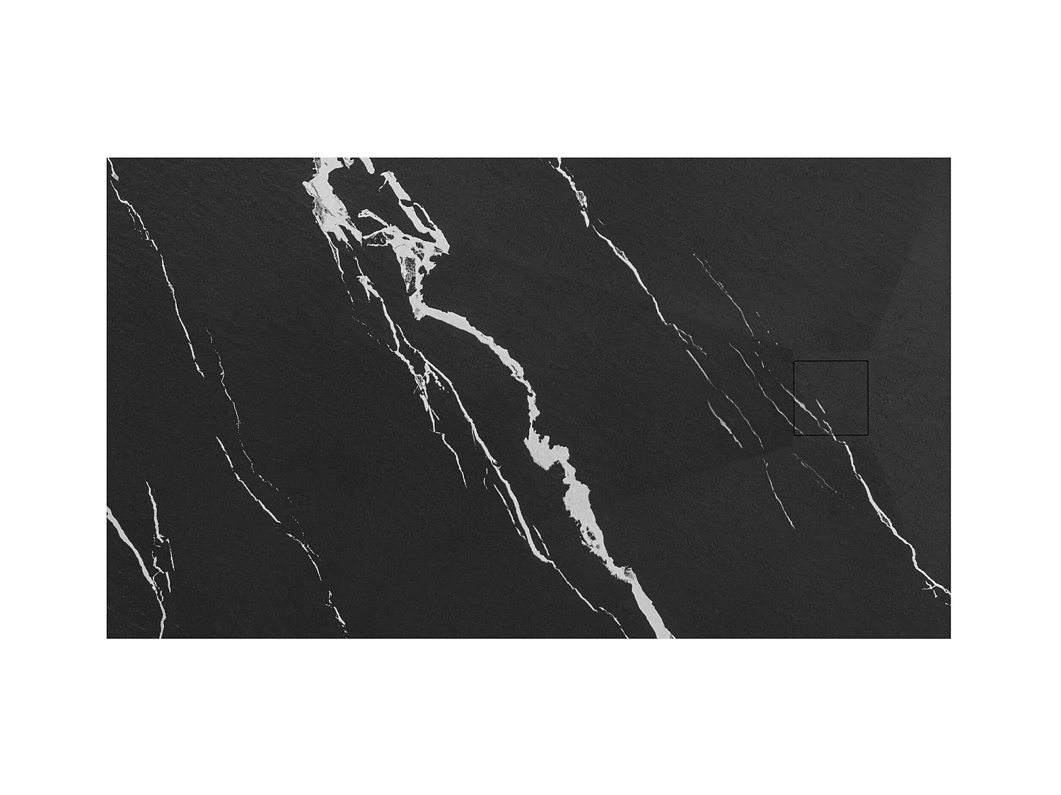 Receveur De Douche Rea Magnum Carrara 90X120 Black