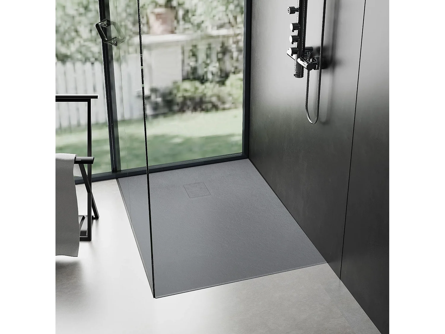 Receveur De Douche Rea Magnum 90X120 Grey