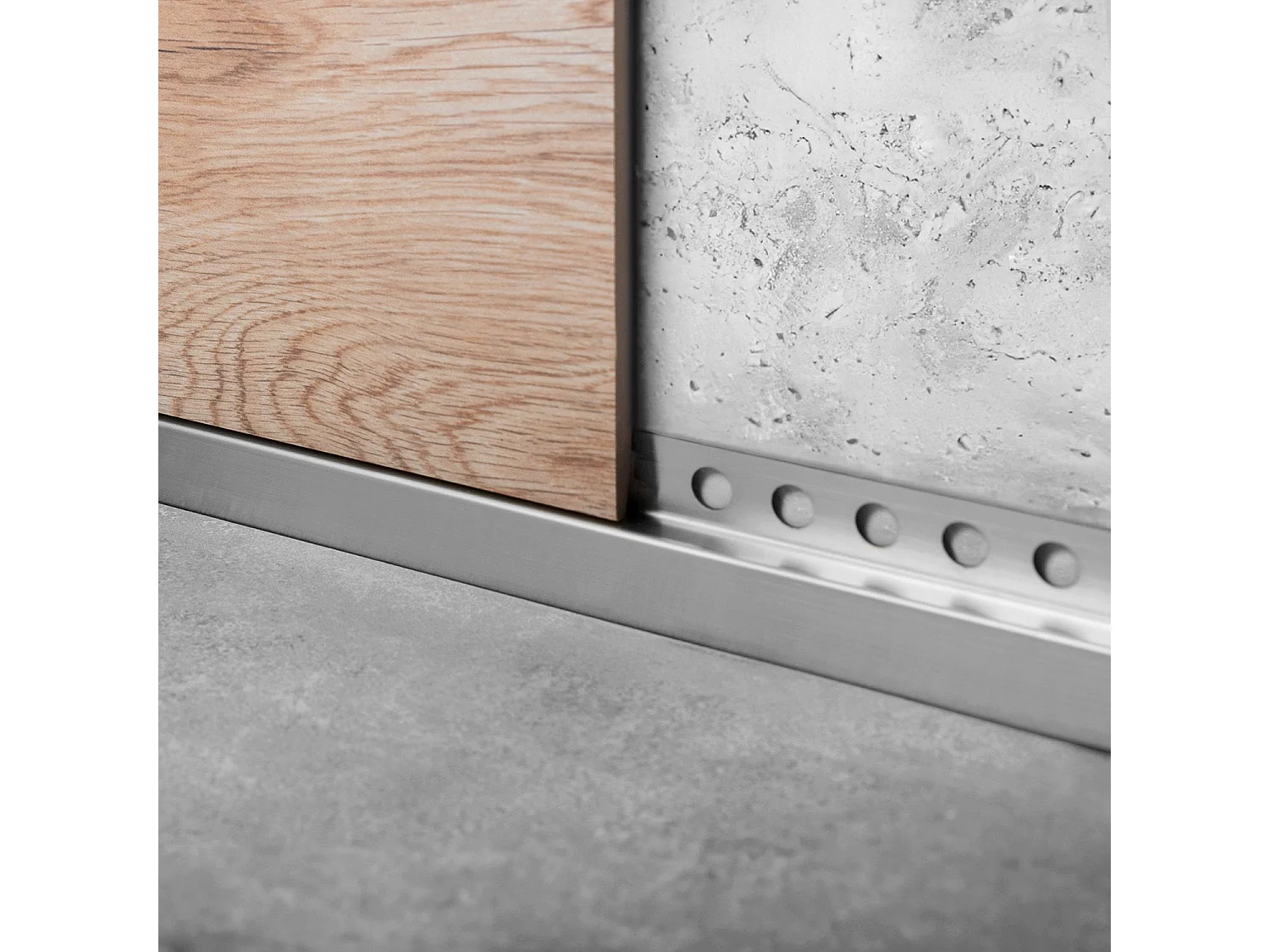 Bande De Bordure Frontale De Receveur De Douche Rea 120Cm Brush Nickel