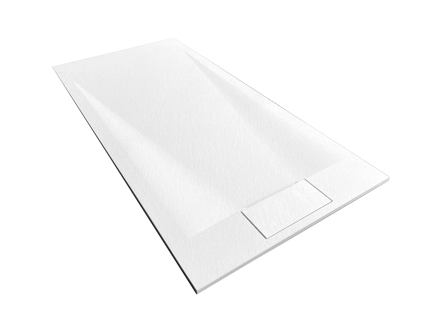 Douchebak Rea Bazalt 80X100 White