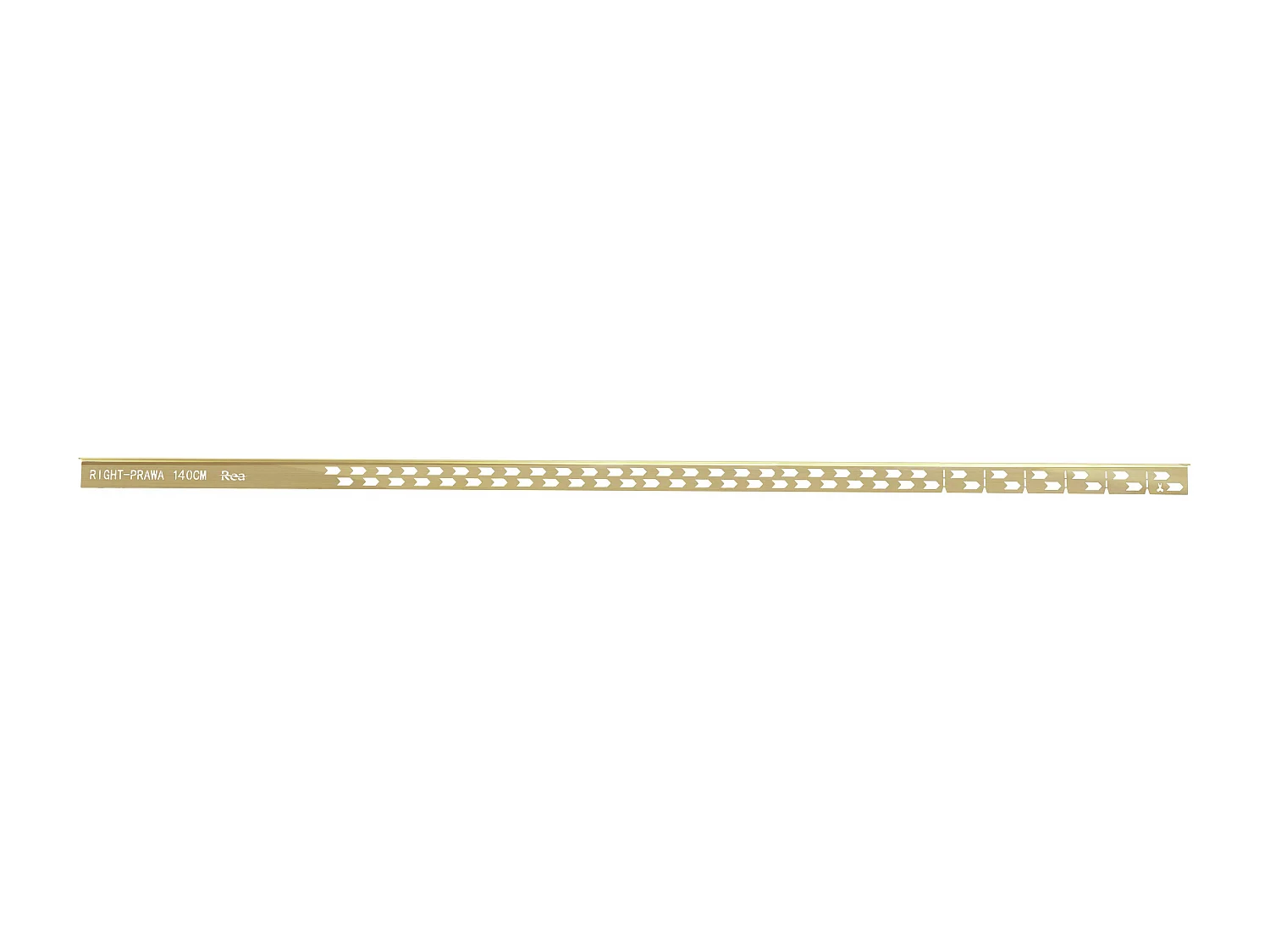 Faixa De Base De Chuveiro Inclinada Rea 140Cm Left Brush Gold