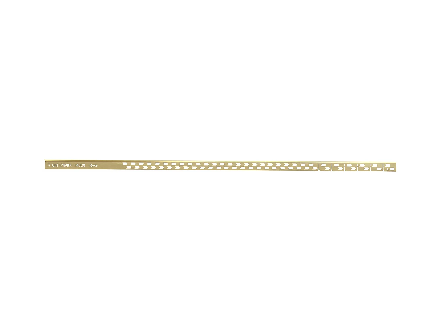 Verloopprofiel Rea 140Cm Left Brush Gold