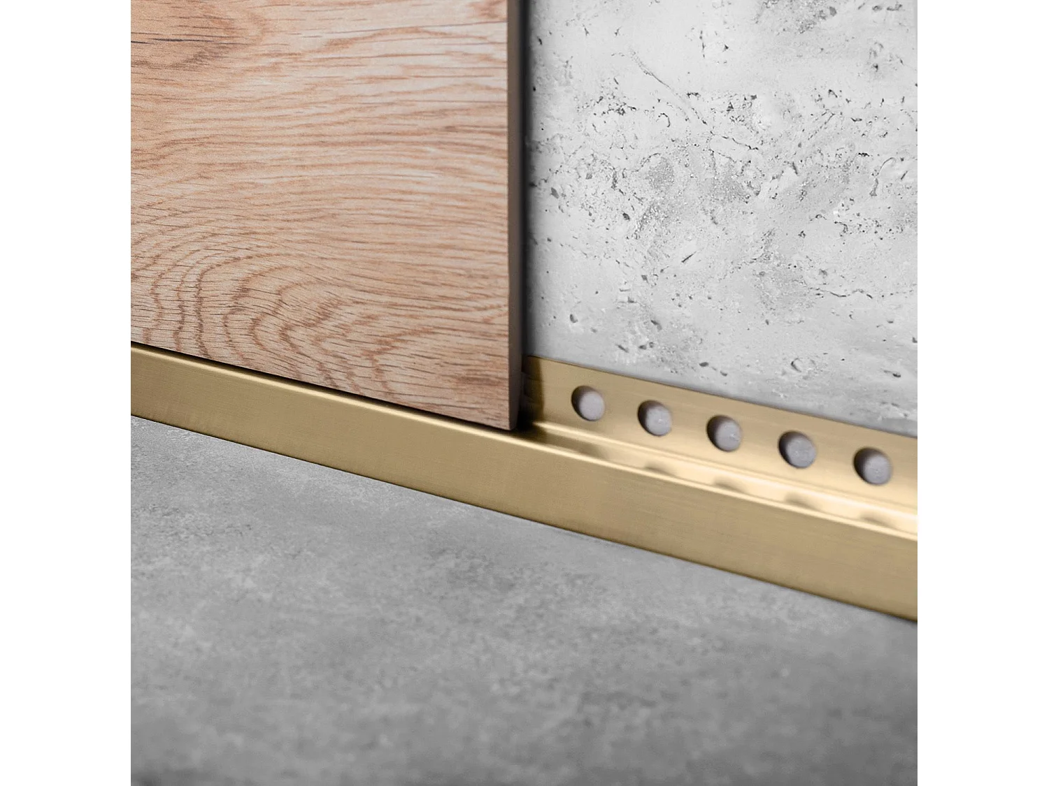 Zuhanyzótálca Szegélyléc Rea 130Cm Brush Gold