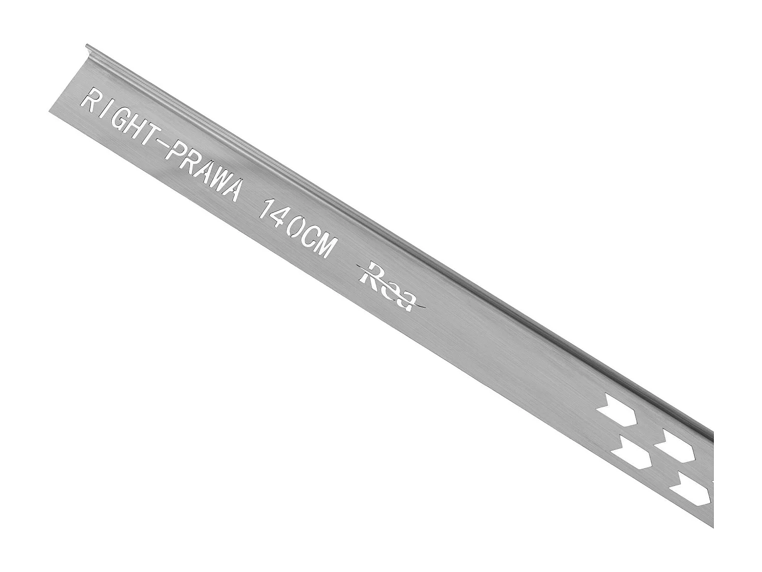 Verloopprofiel Rea 140Cm Right Brush Nickel