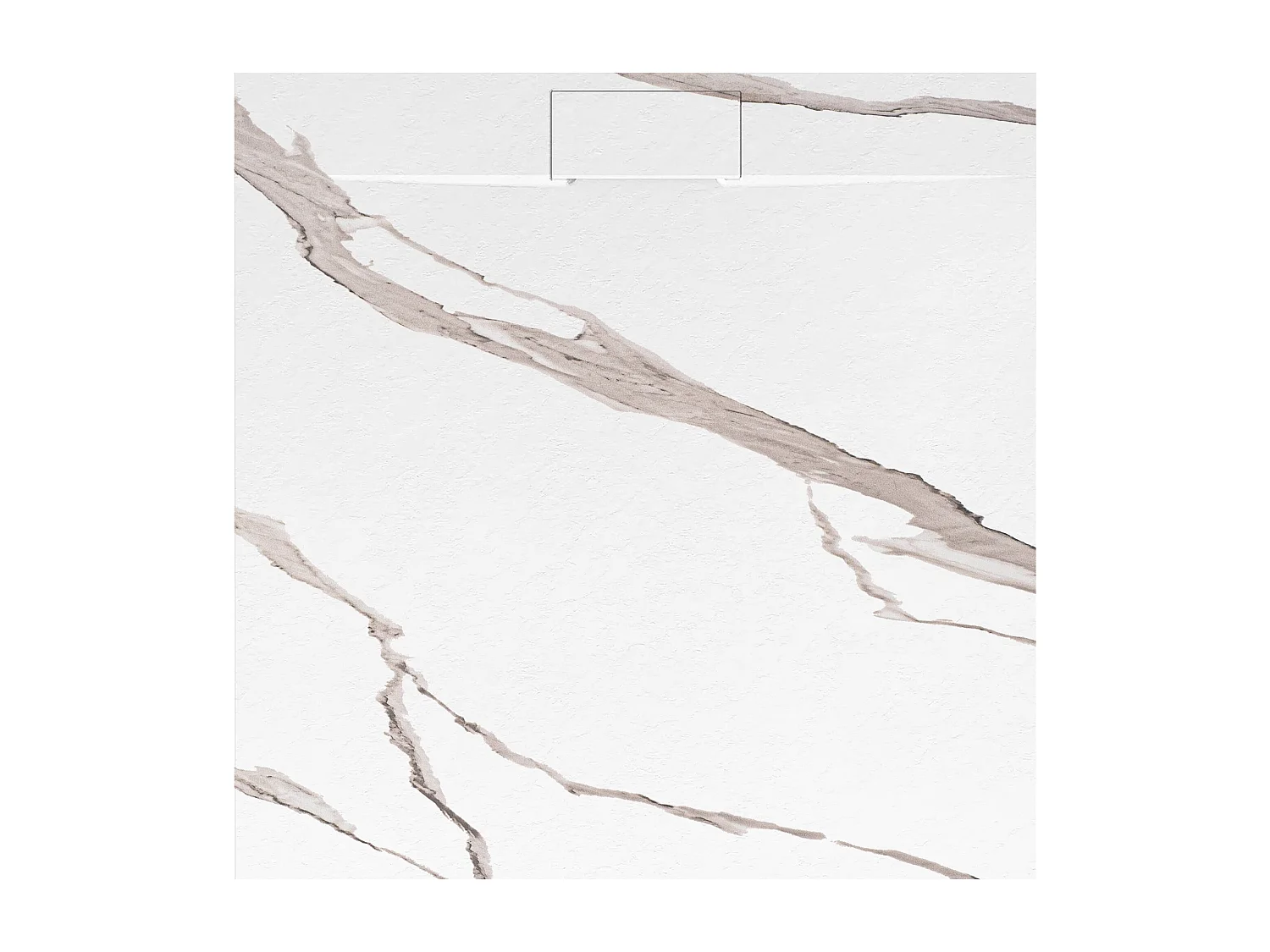 Receveur De Douche Rea Bazalt Carrara 90X90 White