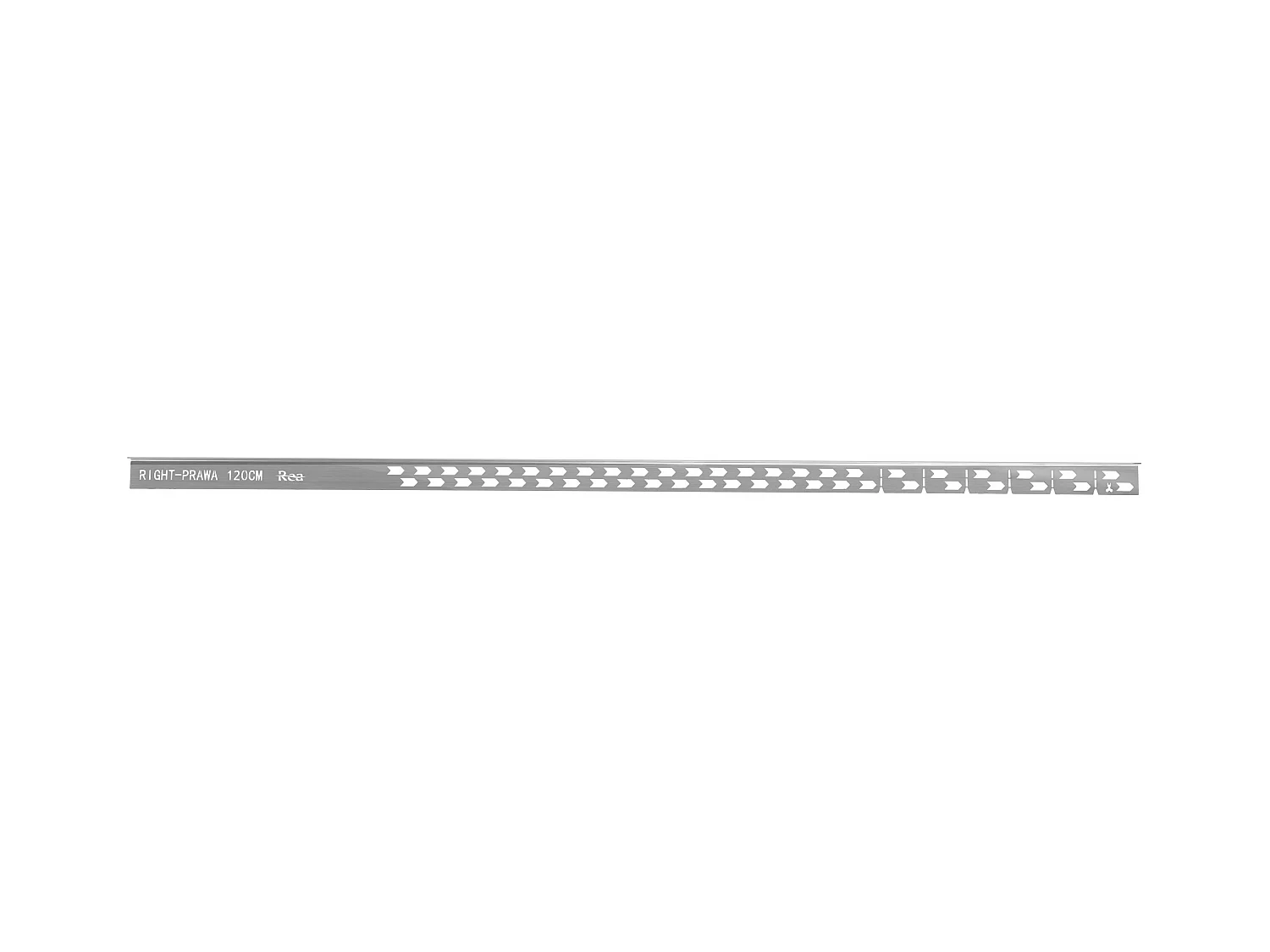 Profilé De Chute Latéral Pour Receveur De Douche Rea 120Cm Right Brush Nickel
