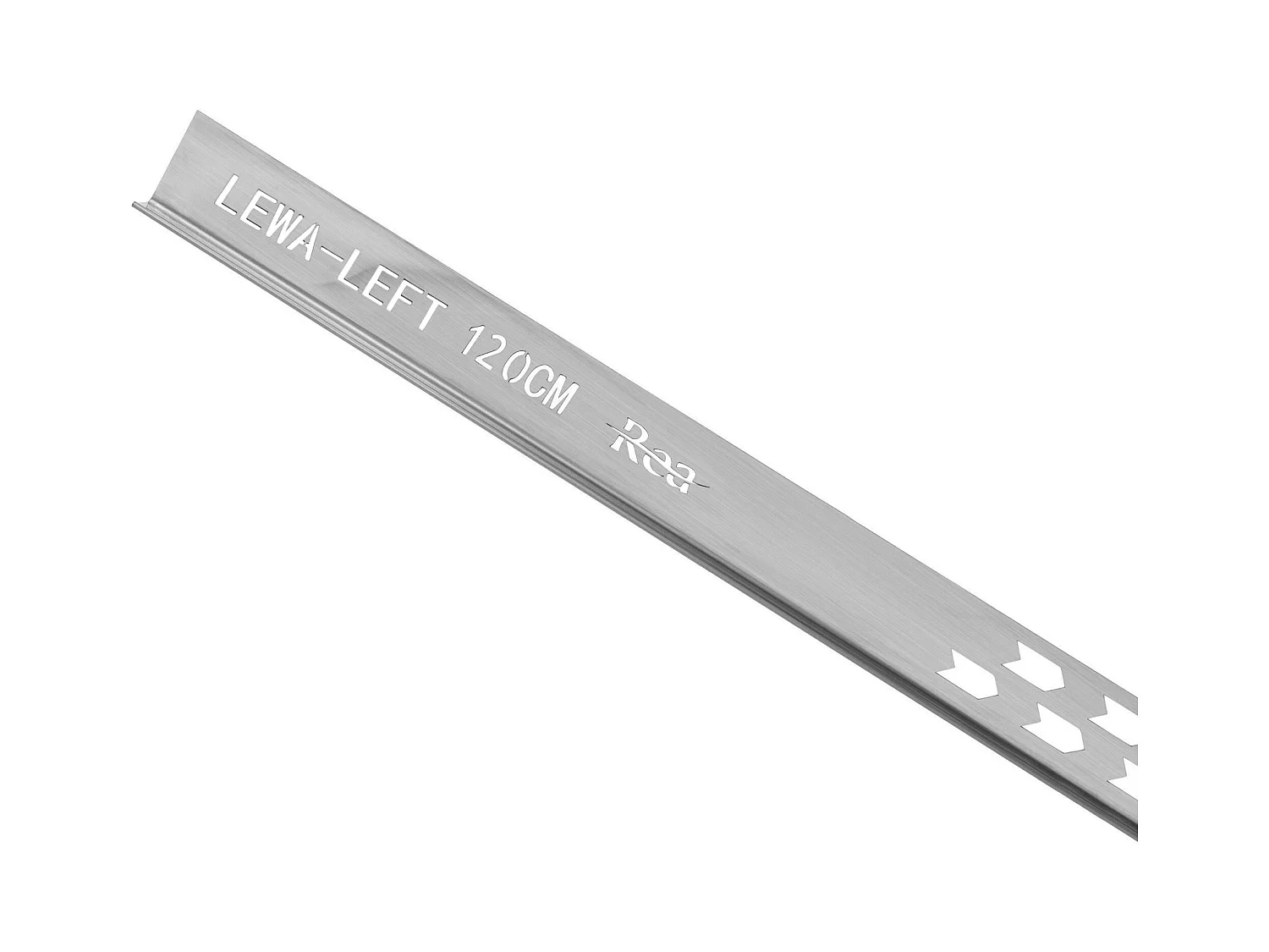 Profilé De Chute Latéral Pour Receveur De Douche Rea 120Cm Right Brush Nickel