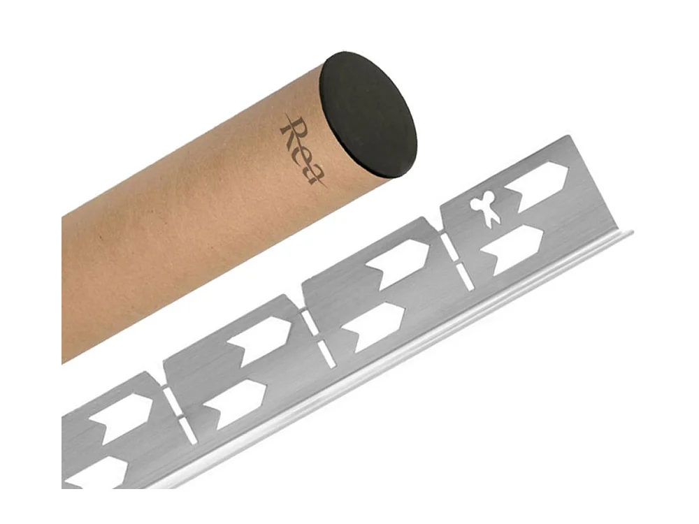 Profilé De Chute Latéral Pour Receveur De Douche Rea 120Cm Right Brush Nickel