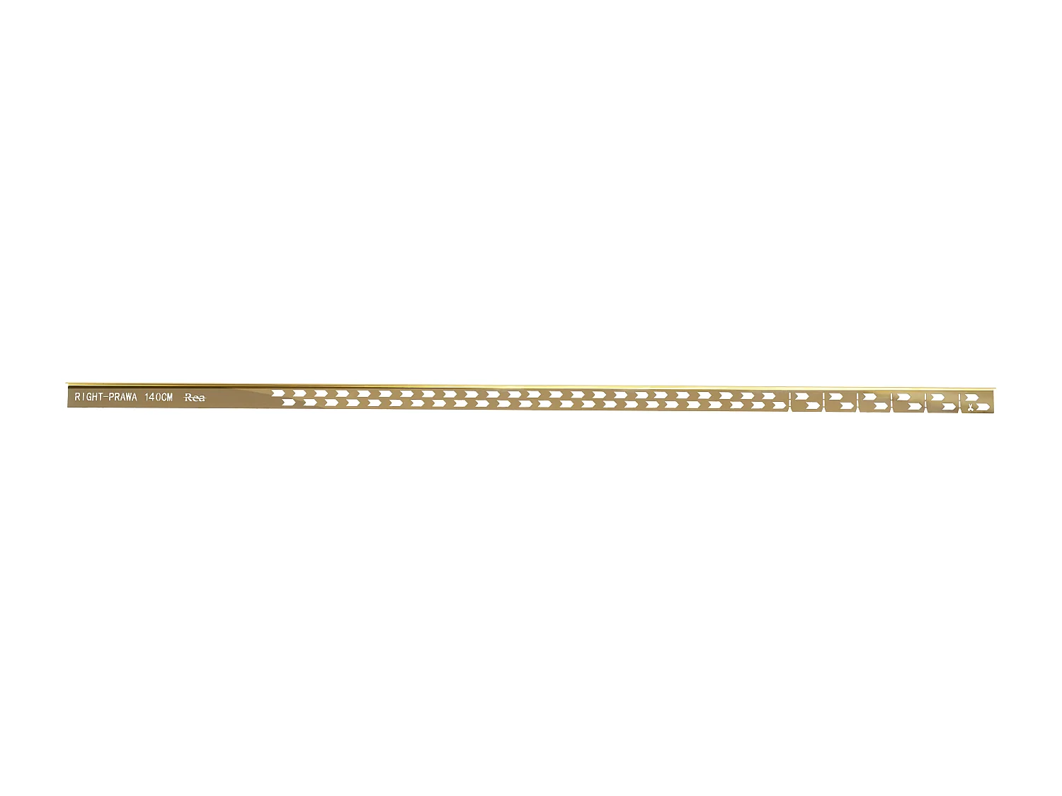 Faixa De Base De Chuveiro Inclinada Rea 140Cm Right Gold