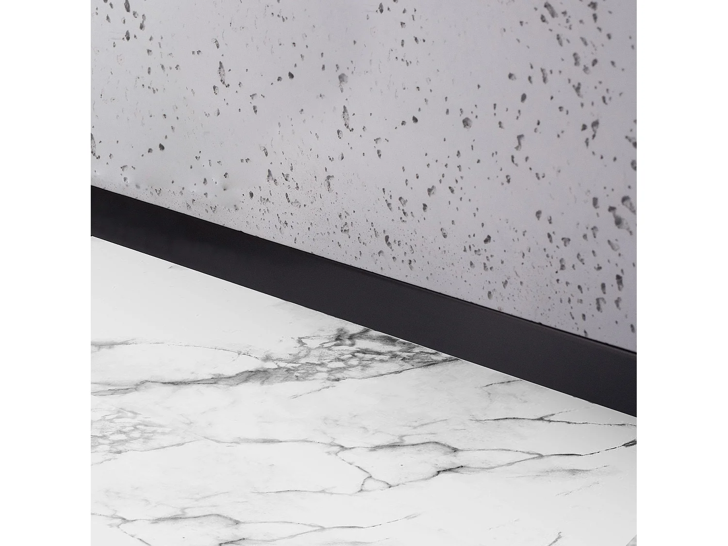 Bande De Bordure Frontale De Receveur De Douche Rea 130Cm Black