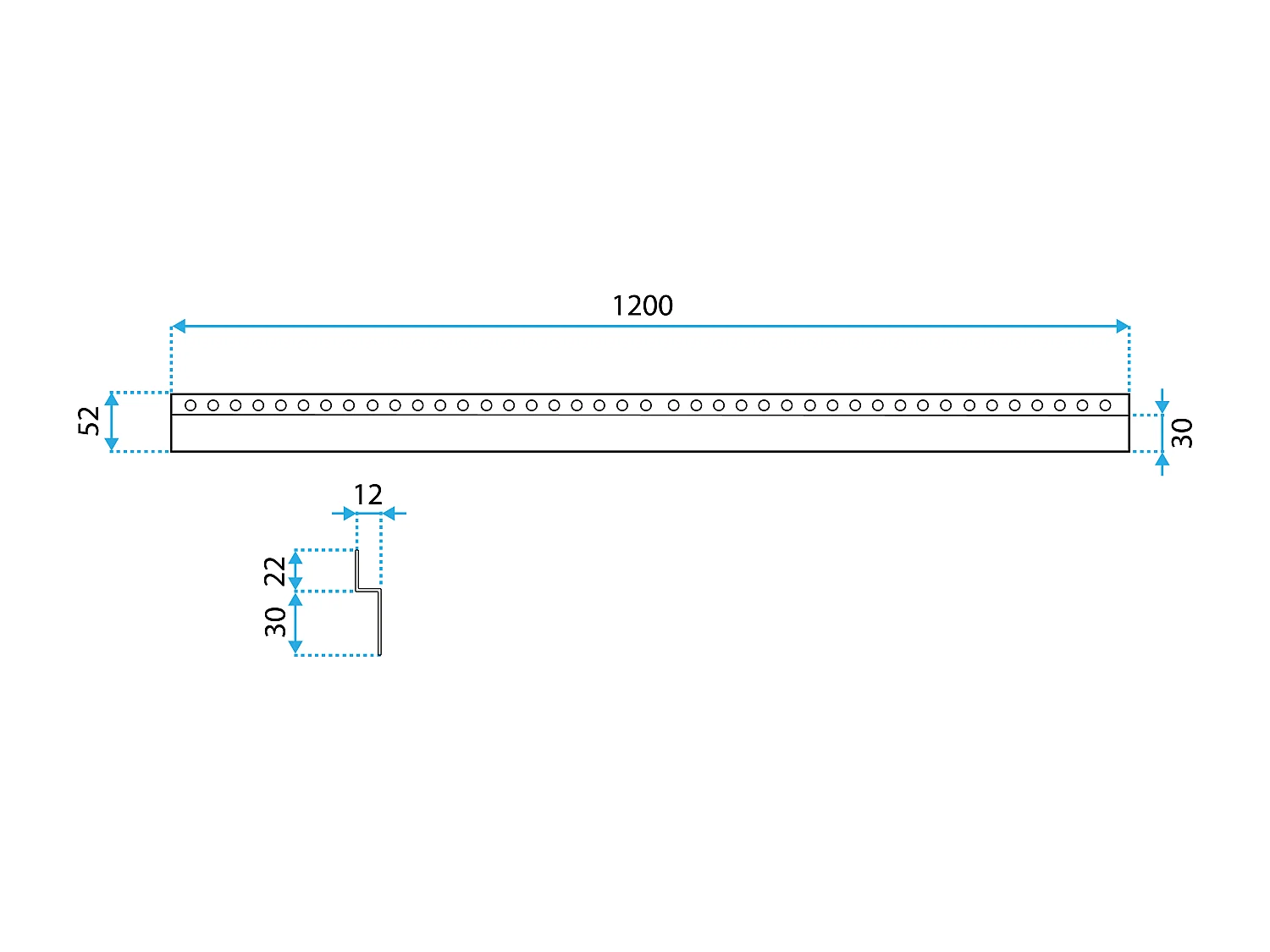 Panel Frontal Para Plato De Ducha Rea 120Cm Black