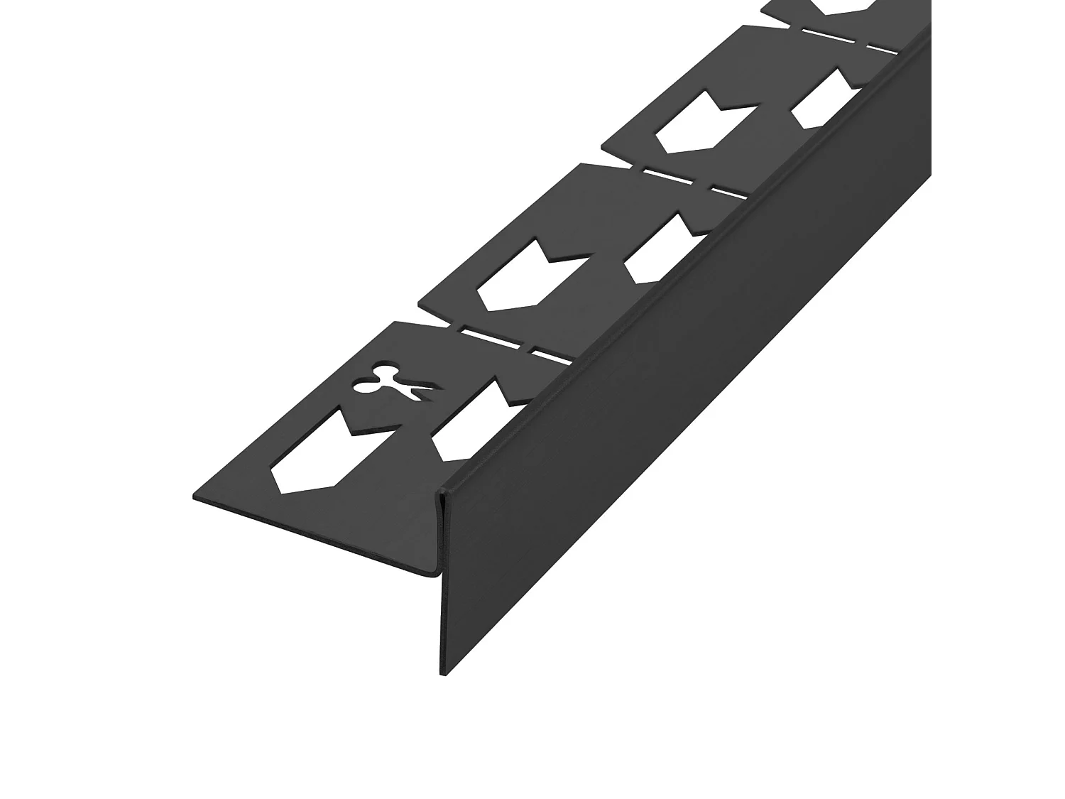 Faixa De Base De Chuveiro Inclinada Rea 100Cm Right Black