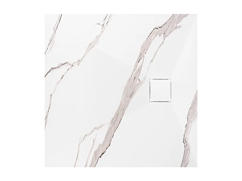 Douchebak Rea Magnum Carrara 90X90 White